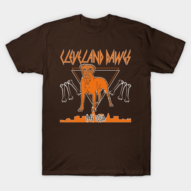 Cleveland Browns Rock Concert Tee T-Shirt by InkStreet Tees